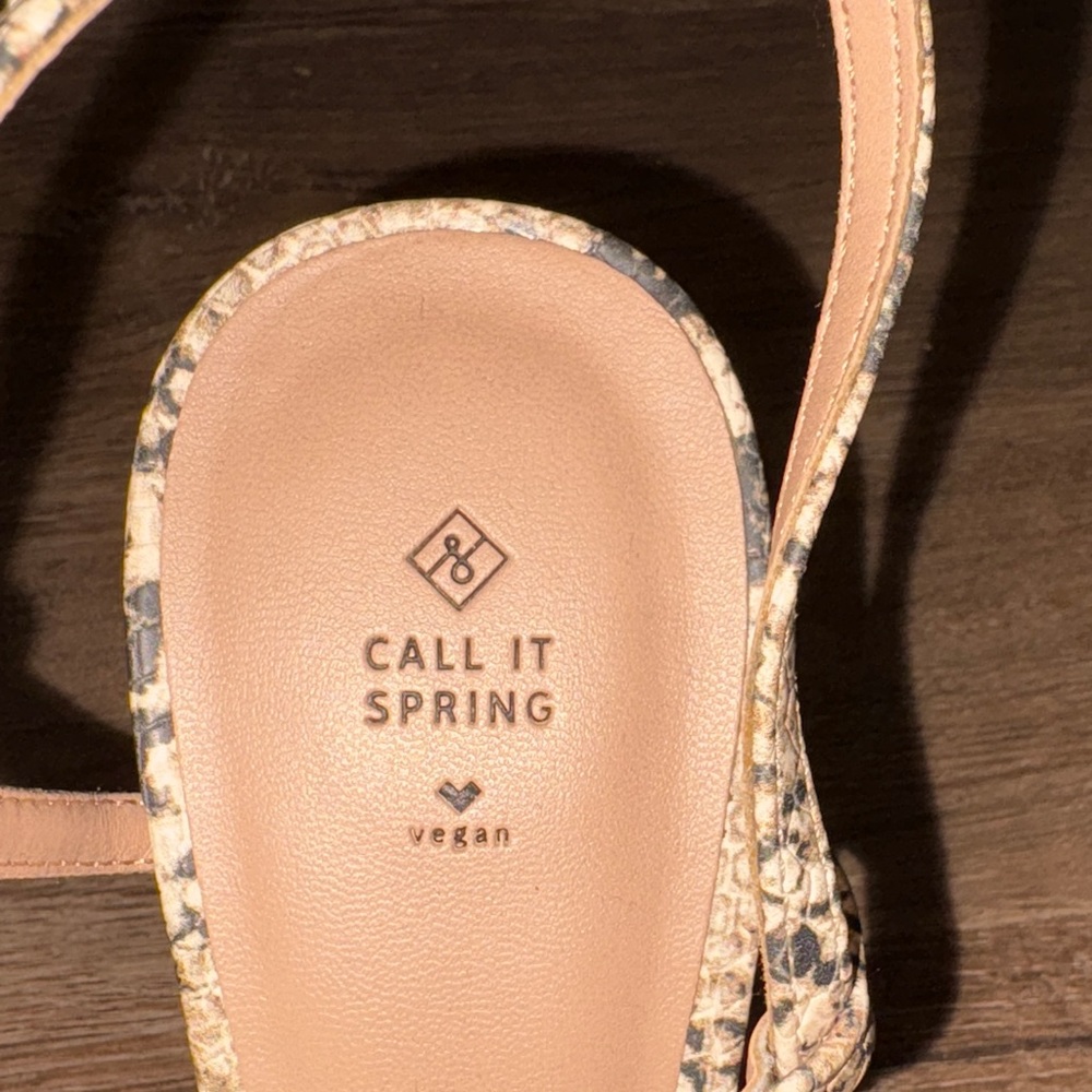 Call It Spring Snakeskin Print Heels - Picture 3 of 8